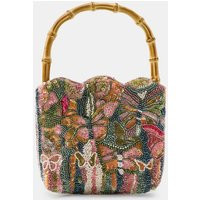 Zara - Combined Beaded Mini Bag - Sand - M - Woman | Zara US