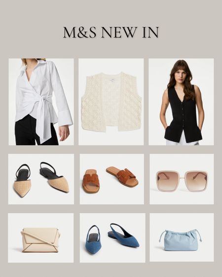 Spring new in wardrobe staples from M&S 

Affordable style, high street picks, knitted waistcoat, denim shoes, ballet flats, pointed flats, Bottega inspired, dupe, white shirt, boho waistcoat, embroidered waistcoat, spring staples, spring launches 

#LTKstyletip #LTKfindsunder100 #LTKeurope