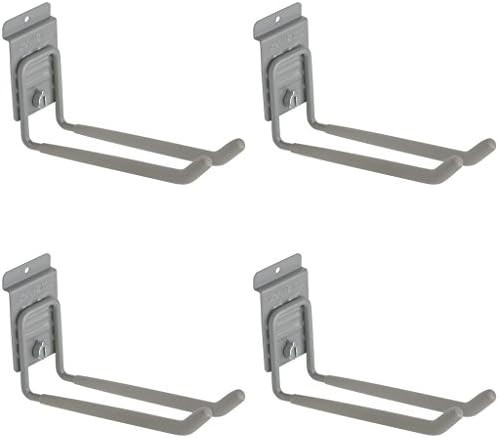 StoreWALL Heavy Duty Long Universal Slatwall Double Hook with CamLok (Pack of 4) | Amazon (US)