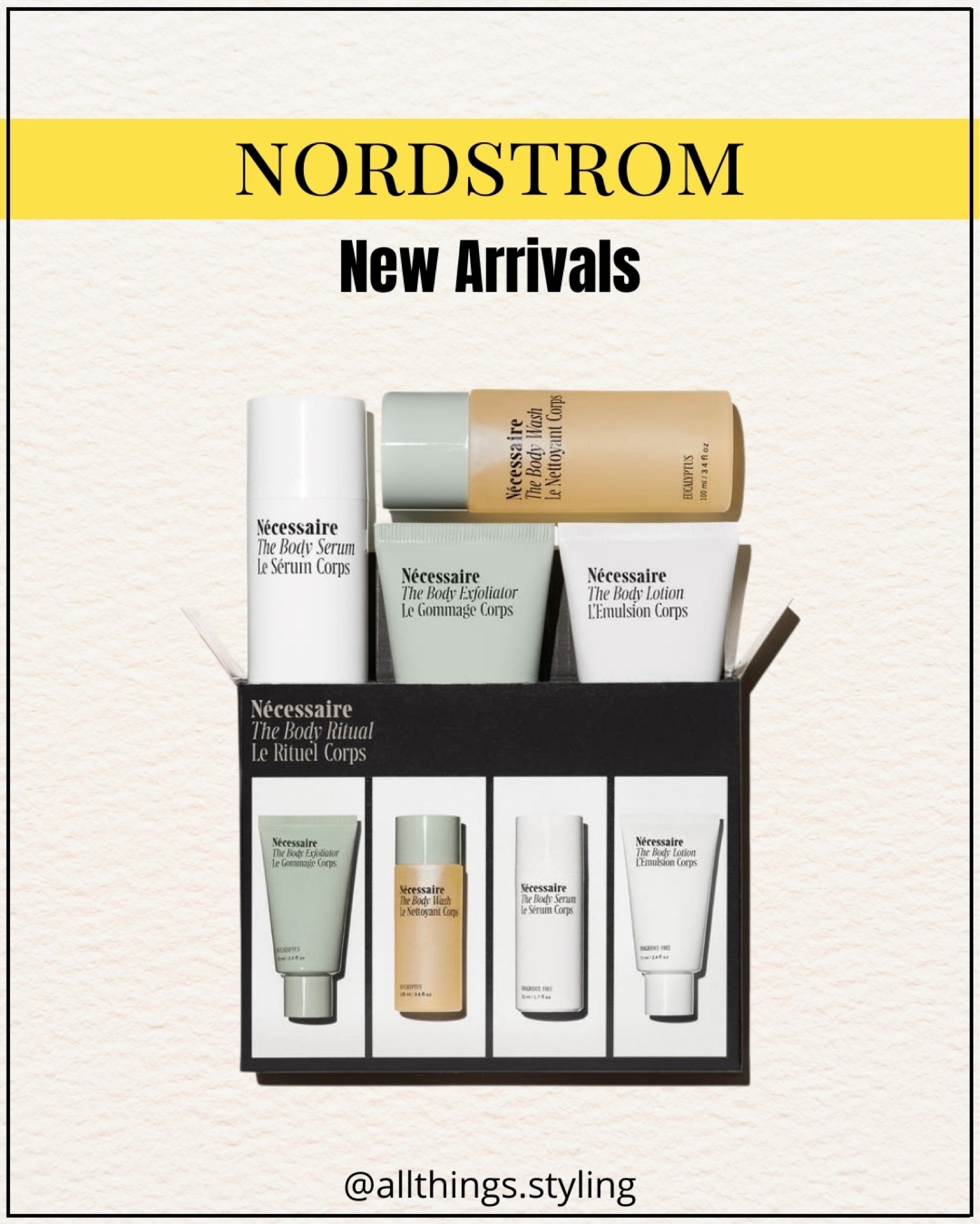 My favorite NECESSAIRE The Body Ritual Set IS BACK 🙌  Perfect size for traveling!

Nordstrom Necessaire, Necessaire gift set, Necessaire eucalyptus body wash, Nordstrom Bath and Body Sets 

#LTKFindsUnder50 #LTKTravel #LTKBeauty