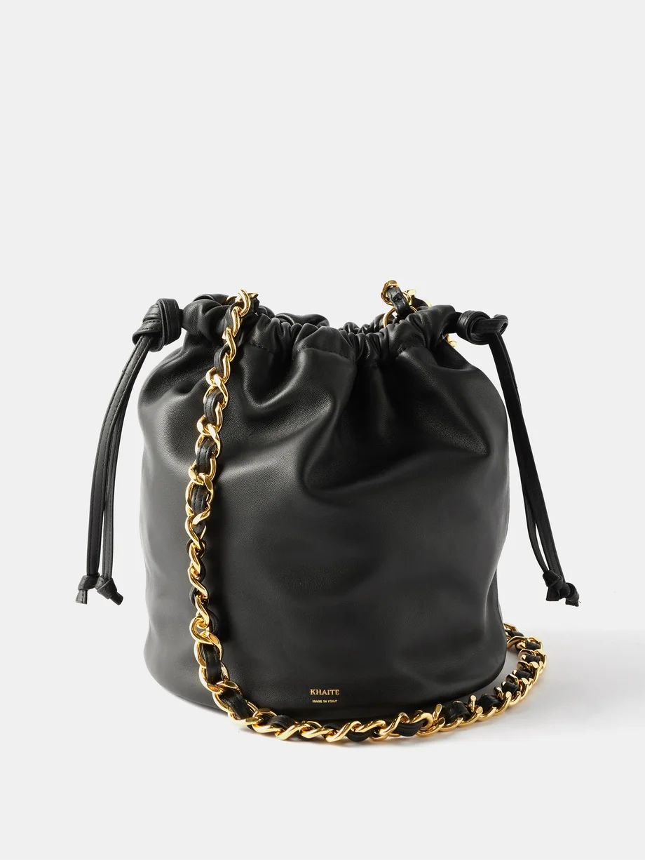 Aria medium leather bucket bag | Khaite | Matches (UK)