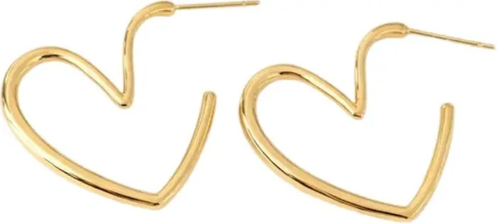Heart Gold Hoops | Nordstrom