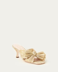 Eugenia Bow Mule Gold | Loeffler Randall