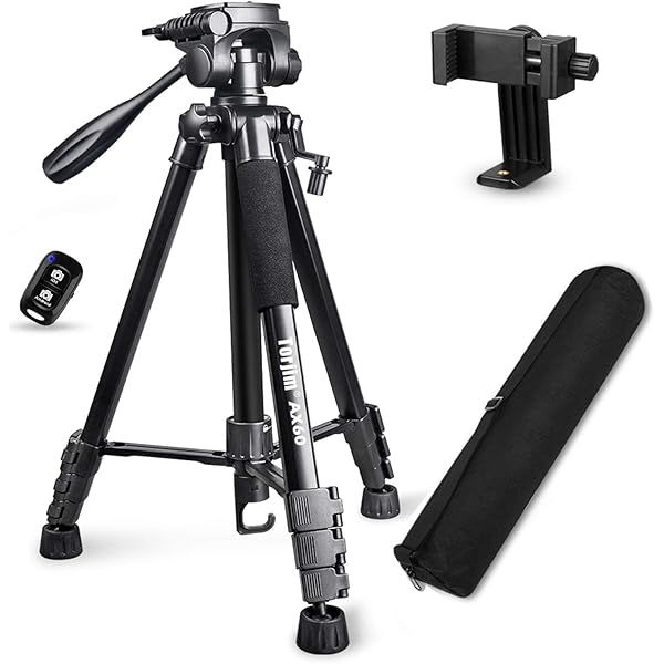 UBeesize 67” Camera Tripod with Travel Bag, Cell Phone Tripod with Wireless Remote and Phone Holder, | Amazon (US)