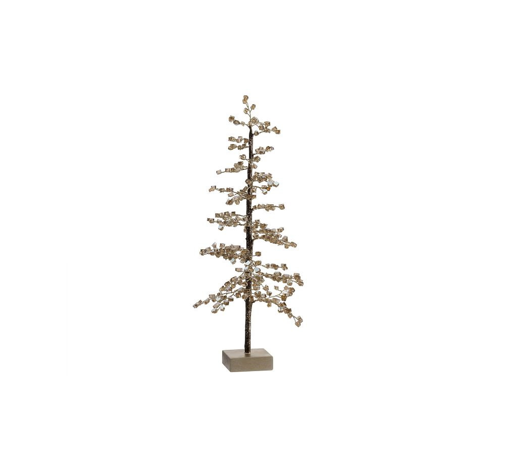 Handcrafted Faceted Mirror Tree Decorative Object | Pottery Barn (US)