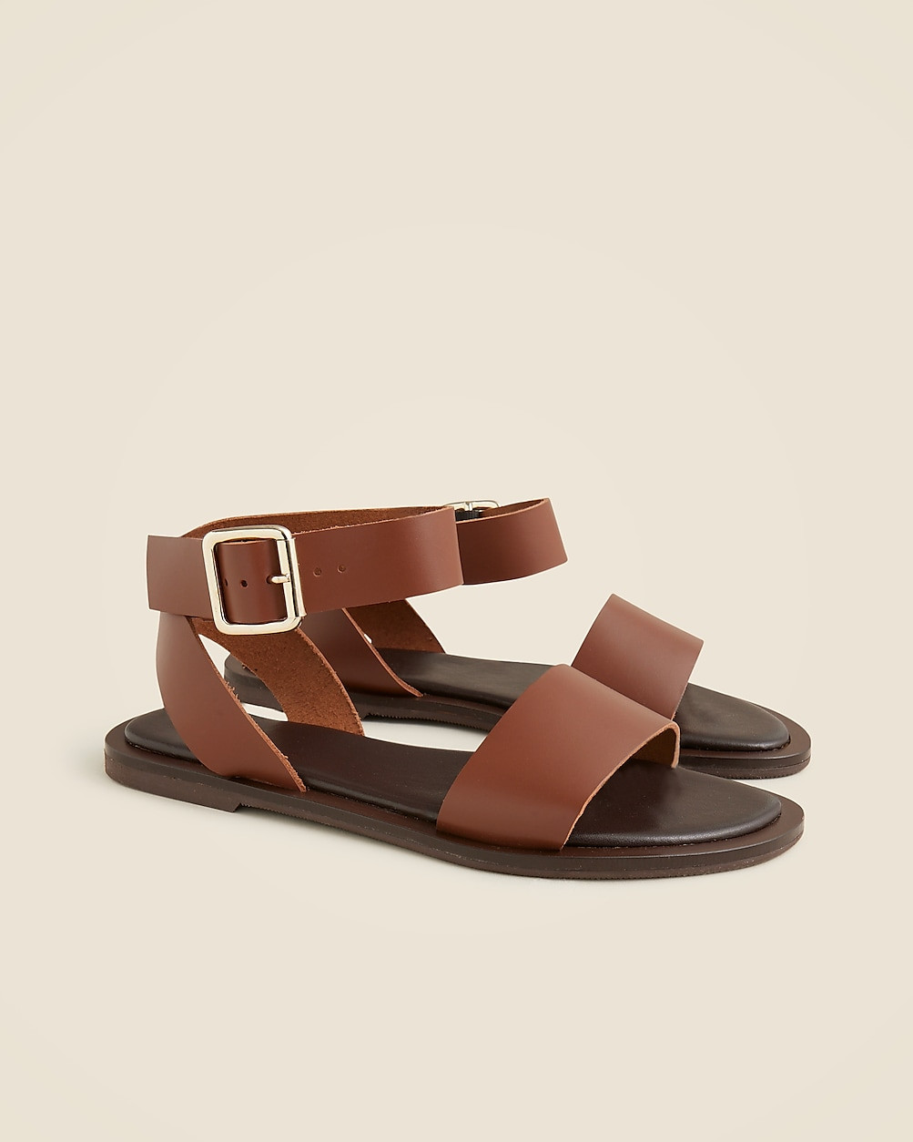 Carsen Made-in-Italy ankle-strap sandals in leather | J. Crew US