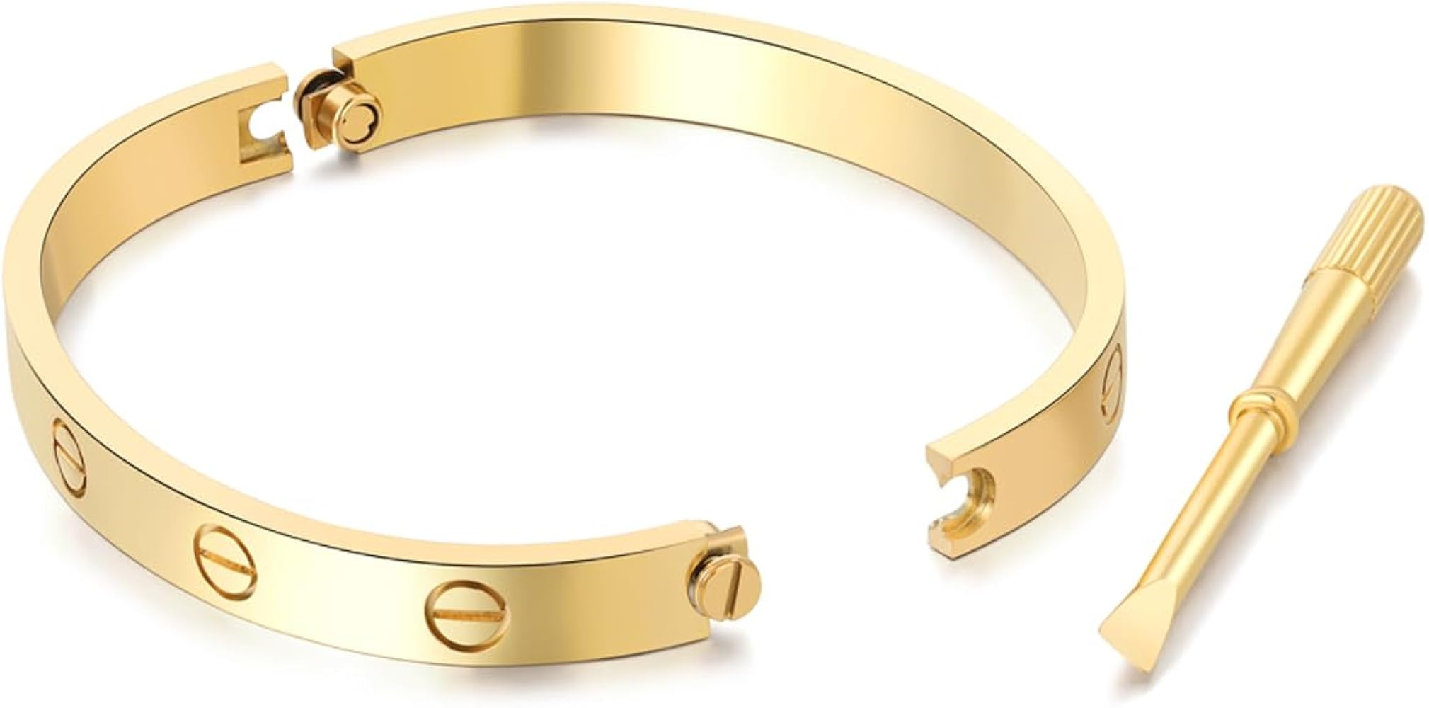 Screwdriver 316L Stainless Steel Bracelet Oval Bracelet Love Screwdriver Bracelet Ladies Friendsh... | Amazon (US)