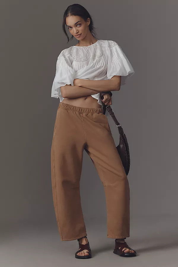 Miro Barrel-Leg Sweatpants | Anthropologie (US)