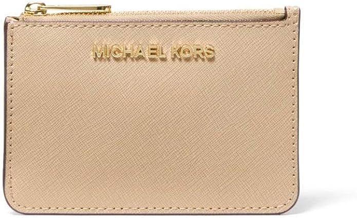 Michael Kors Jet Set Travel Small Top Zip Coin Pouch with ID Holder Saffiano Leather - 2019 Style... | Amazon (US)