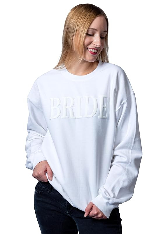 Bride Sweathirt, Bride 3d Puffy Vinyl Shirt, Engagement Gift, Future Mrs Sweatshirt, Bride to be ... | Amazon (US)