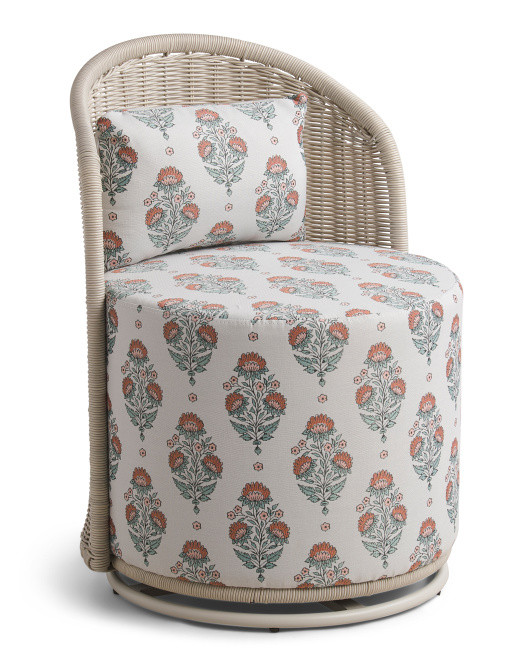 Outdoor Wicker Swivel Chair | Furniture & Lighting | Marshalls | Marshalls