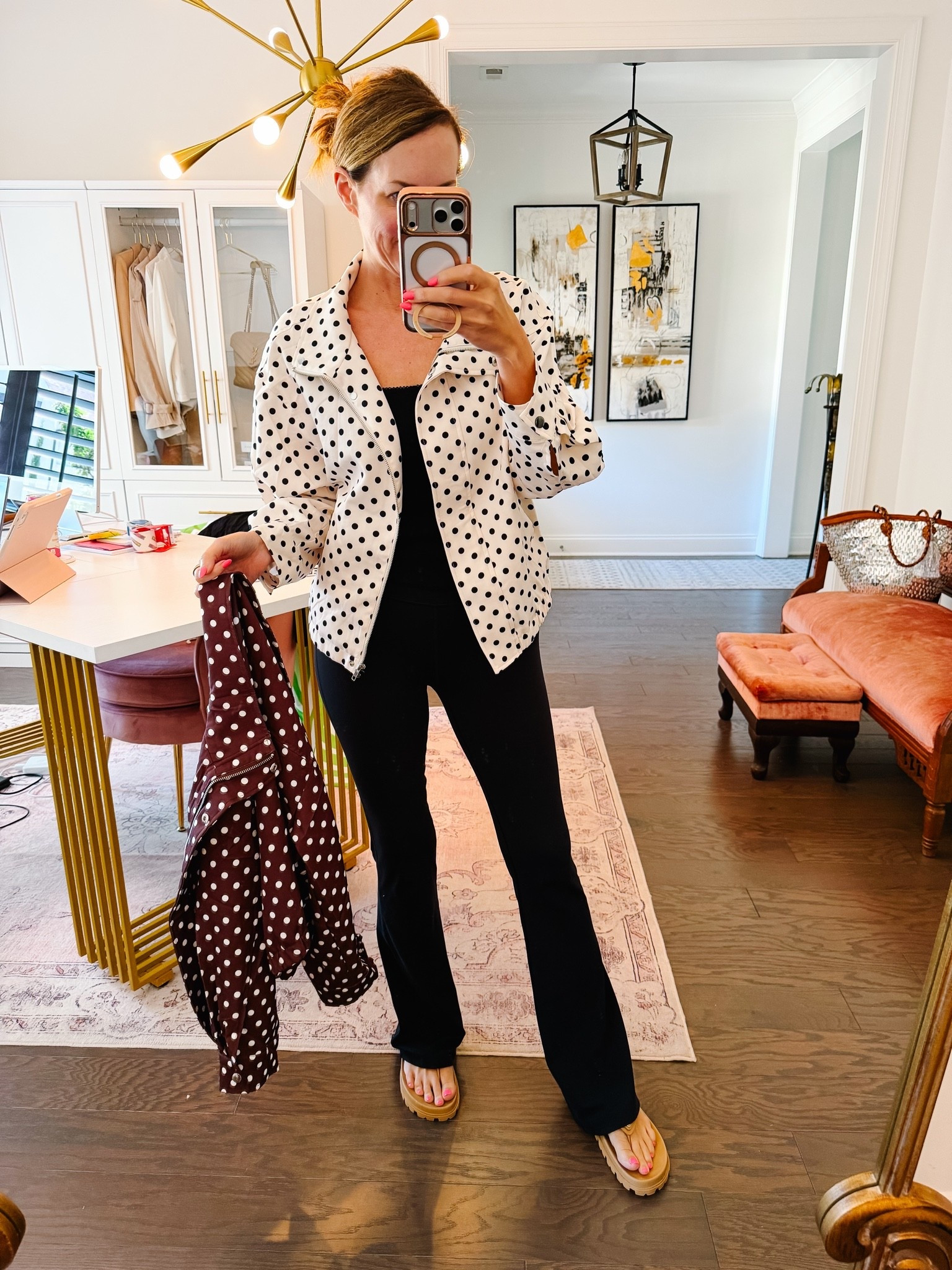 Polka dot jacket
Amazon polka dot jacket
Size small

#LTKOver40 #LTKootd #LTKActive