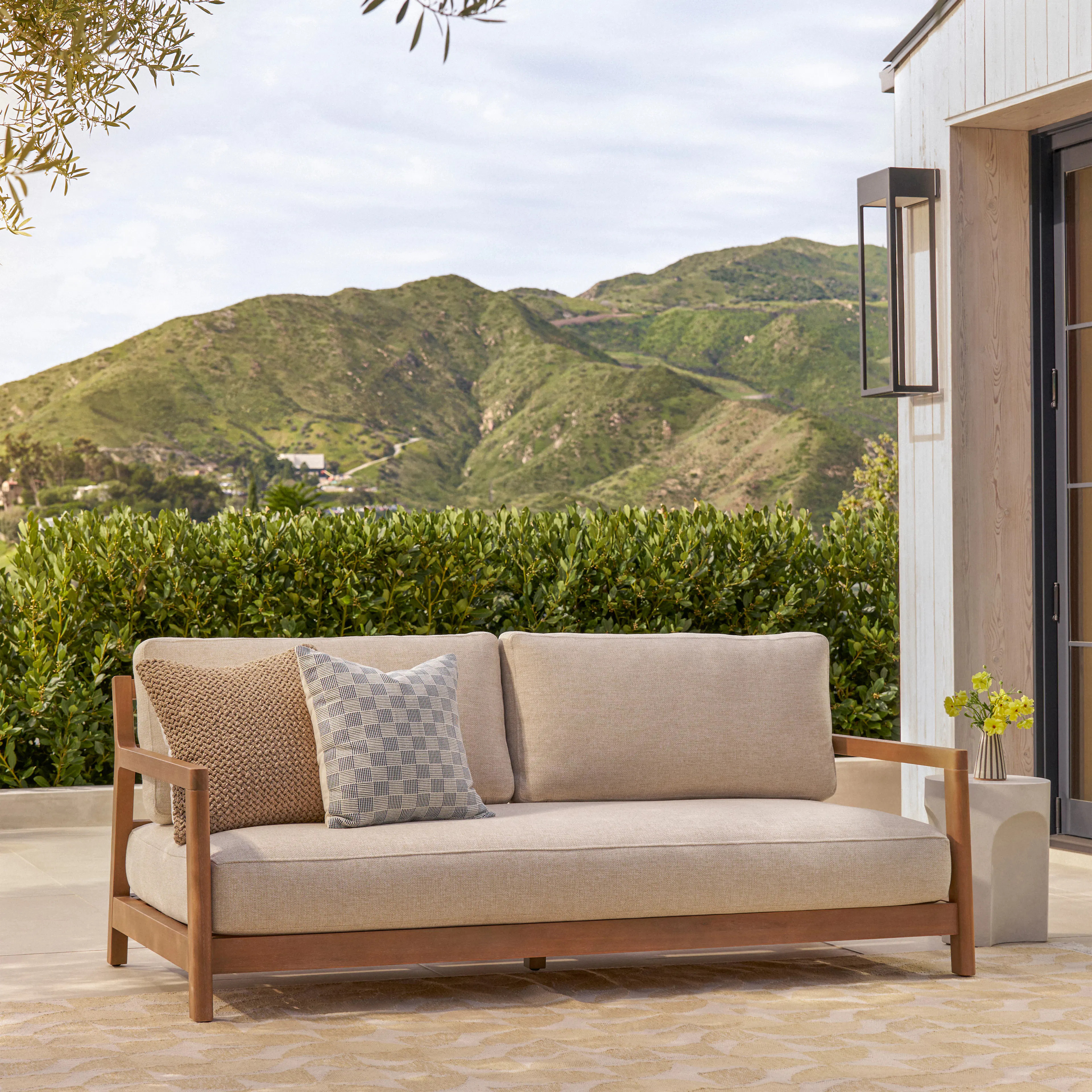 Elise 80" Outdoor Sofa - Basket Beige | Article