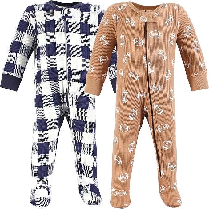 Hudson Baby Unisex Baby Thermal Zipper Sleep Acorn Botanical | Amazon (US)