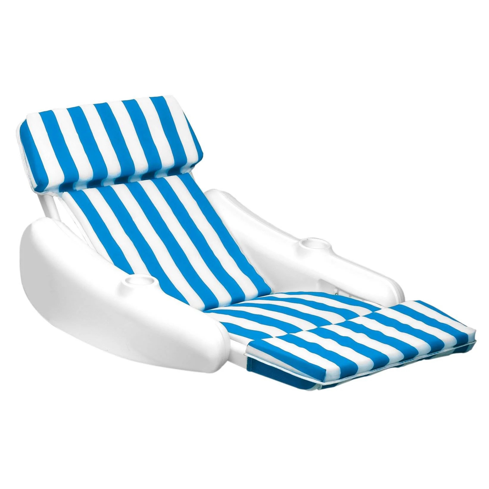 Swimline 10010 SunChaser Swimming Pool Padded Floating Luxury Lounge Chair, Blue | Walmart (US)