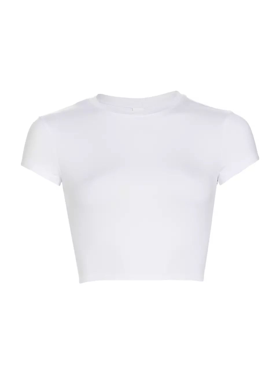 AloSoft Crop Finesse T-Shirt | Saks Fifth Avenue