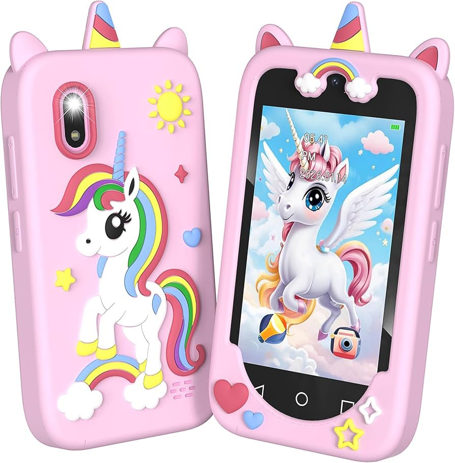 Kids Smart Phone S7 Upgraded, 3.97" Touchscreen Toddler Phone for Girls Boys, Dual Cameras Kids P... | Amazon (US)