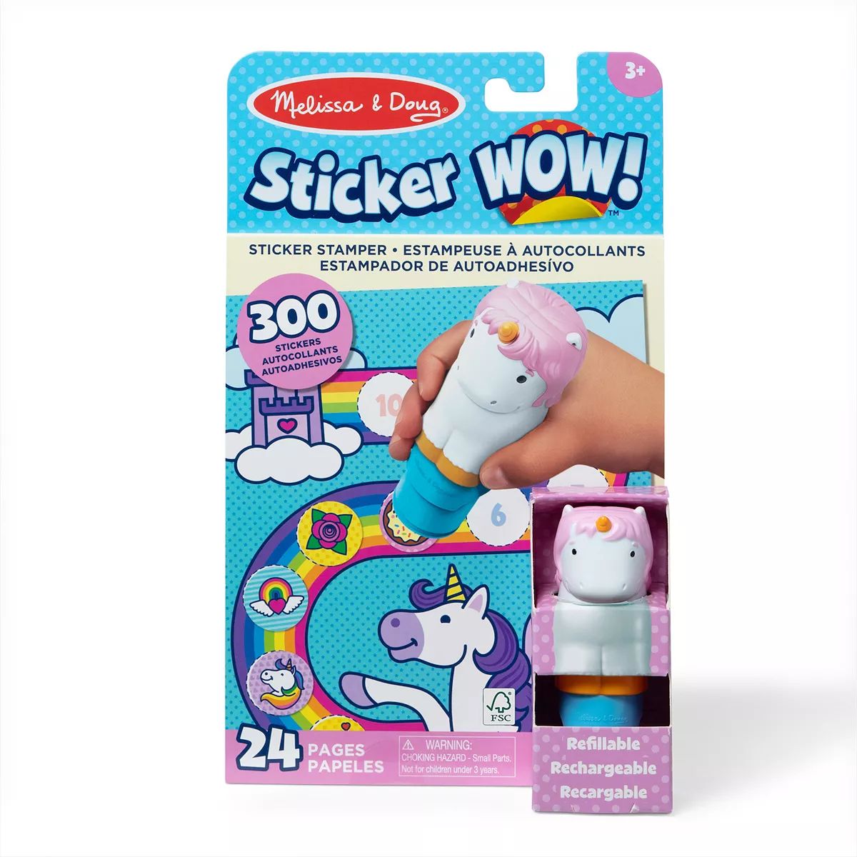 Melissa & Doug Sticker WOW! Activity Pad & Sticker Stamper – Unicorn | Kohl's
