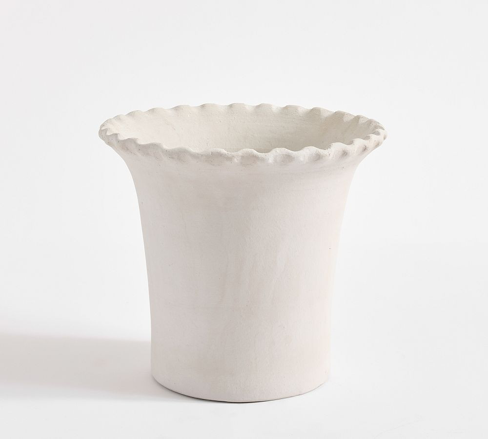 Palermo Cachepot, Large - Chalk White | Pottery Barn (US)
