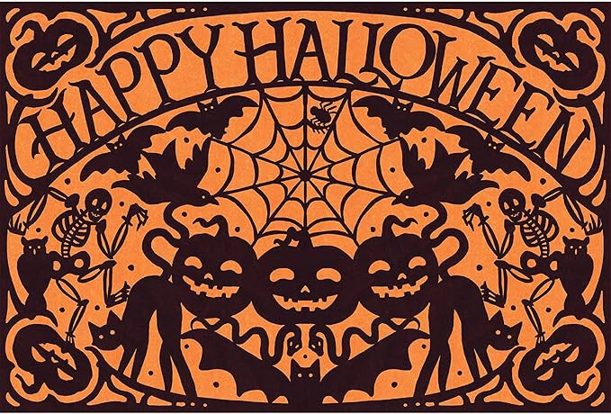 Hester and Cook Halloween Paper Placemats for Dining Table - Disposable Paper Square Placemats fo... | Amazon (US)