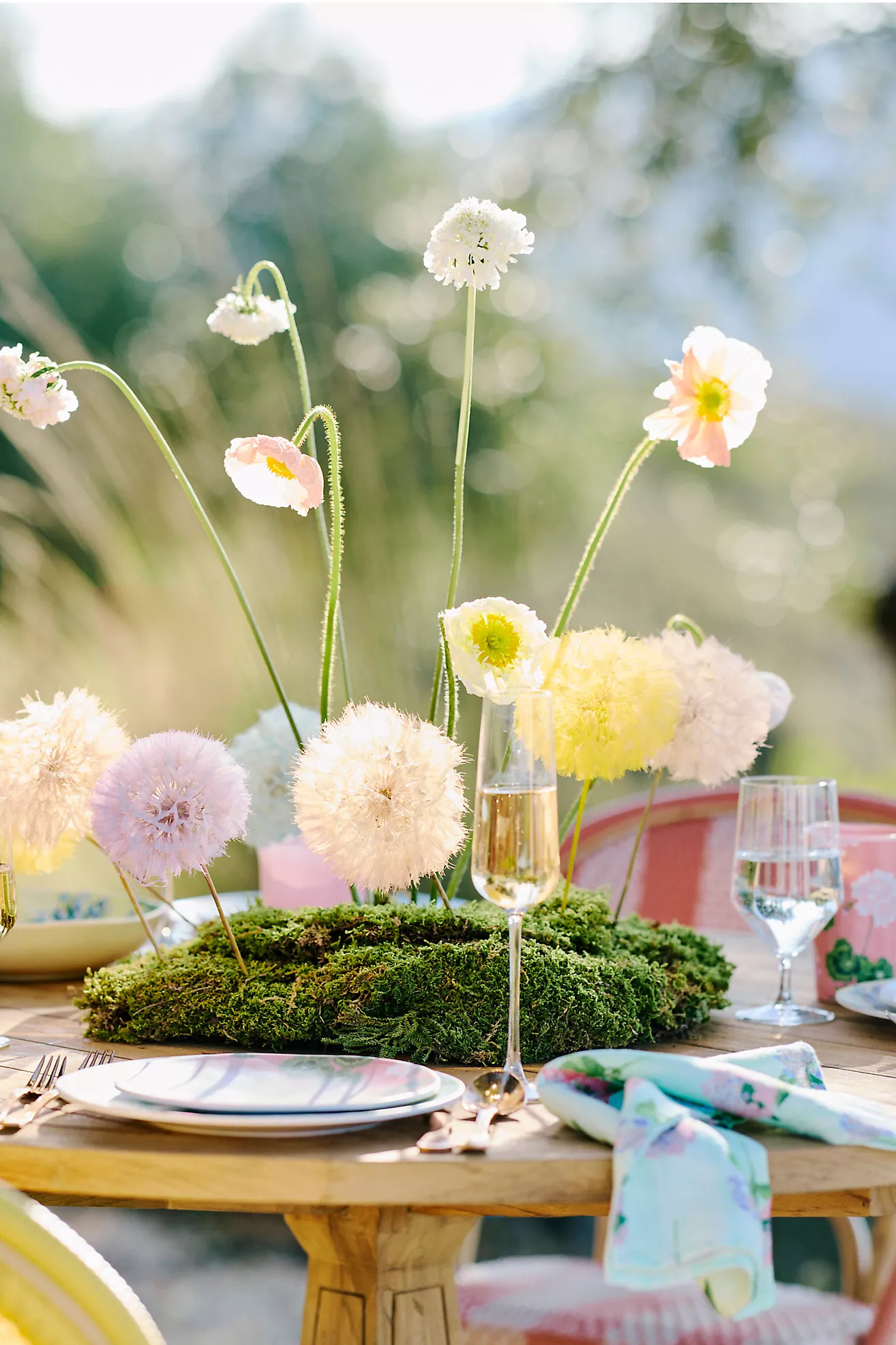 Hydrangea Sage Linen Napkins, Set of 2 | Anthropologie (US)
