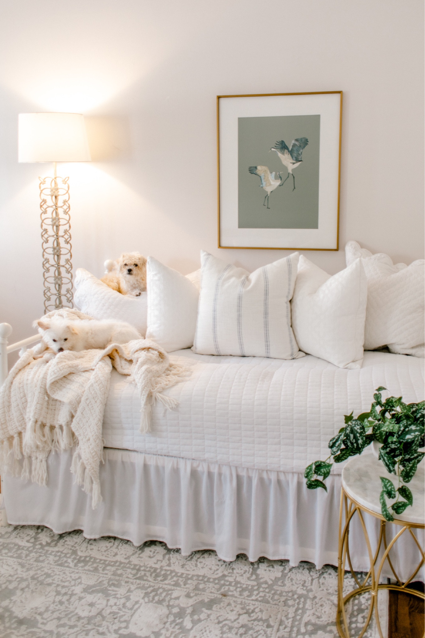 Metal daybed in the nursery! Nursery design, nursery, inspiration, daybed, pull out, bed, twin bed 

#LTKfamily #LTKbump #LTKbaby