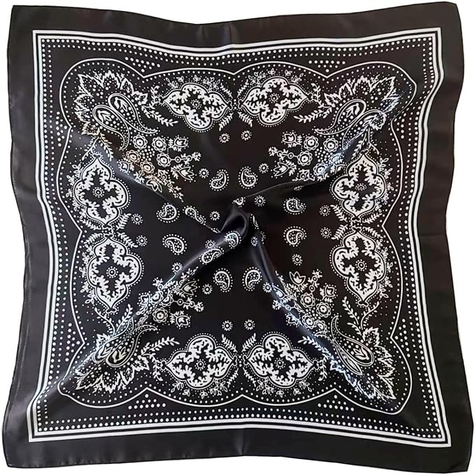 Satin Head Scarf Silk Like Hair Scarf 27" Head Scarves for Women Bandana Head Wraps for Women's H... | Amazon (US)