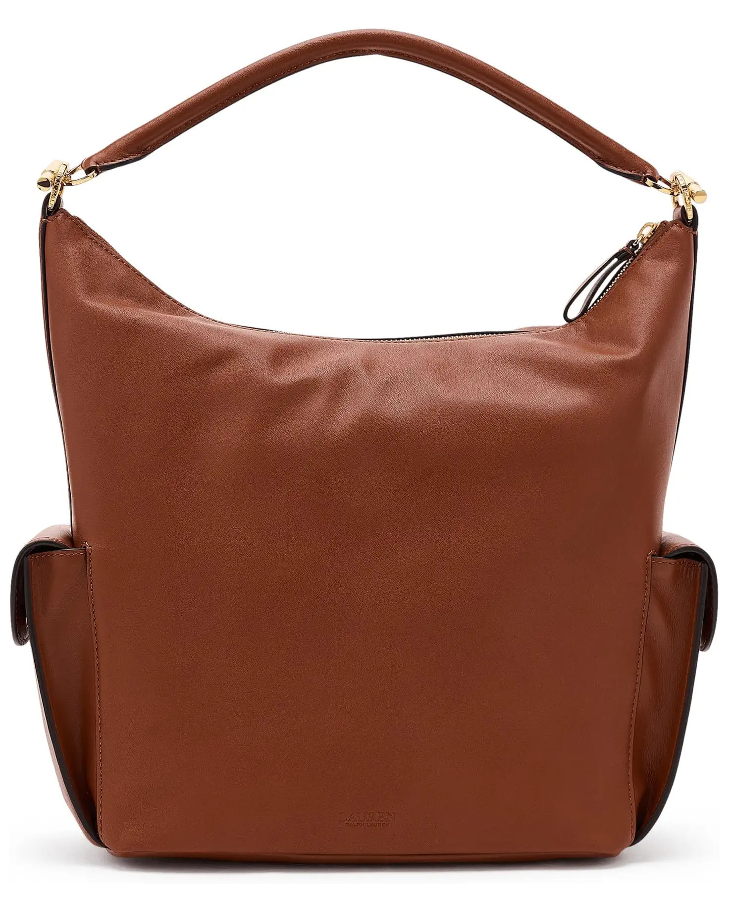 Lauren Ralph Lauren Nappa Leather Large Blaike Shoulder Bag | Zappos.com