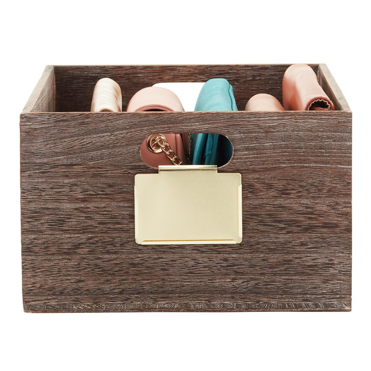 Gold Bin Clip Label Holders | The Container Store