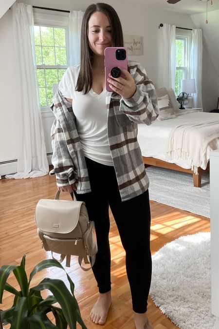 Fall transition outfit. This flannel is super soft and cozy  

#LTKSeasonal #LTKstyletip #LTKfit