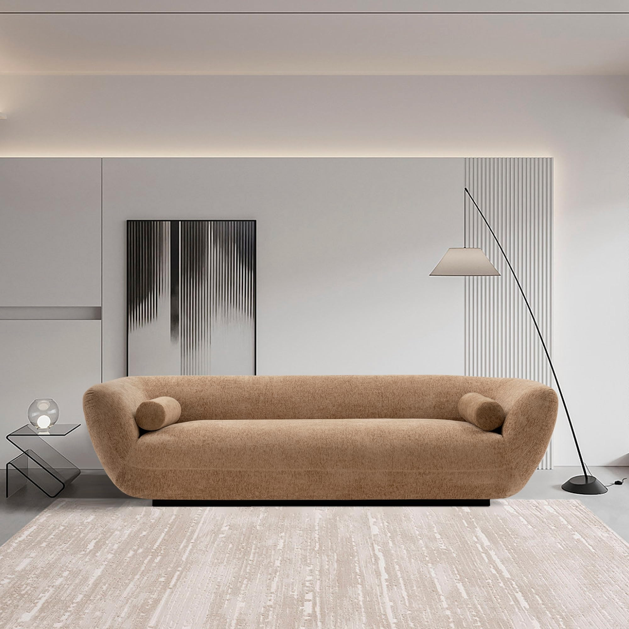 Manhattan Comfort Ulka 96-Inch Contemporary Boucle Sofa for Living Room with Premium Pine Wood Fr... | Amazon (US)