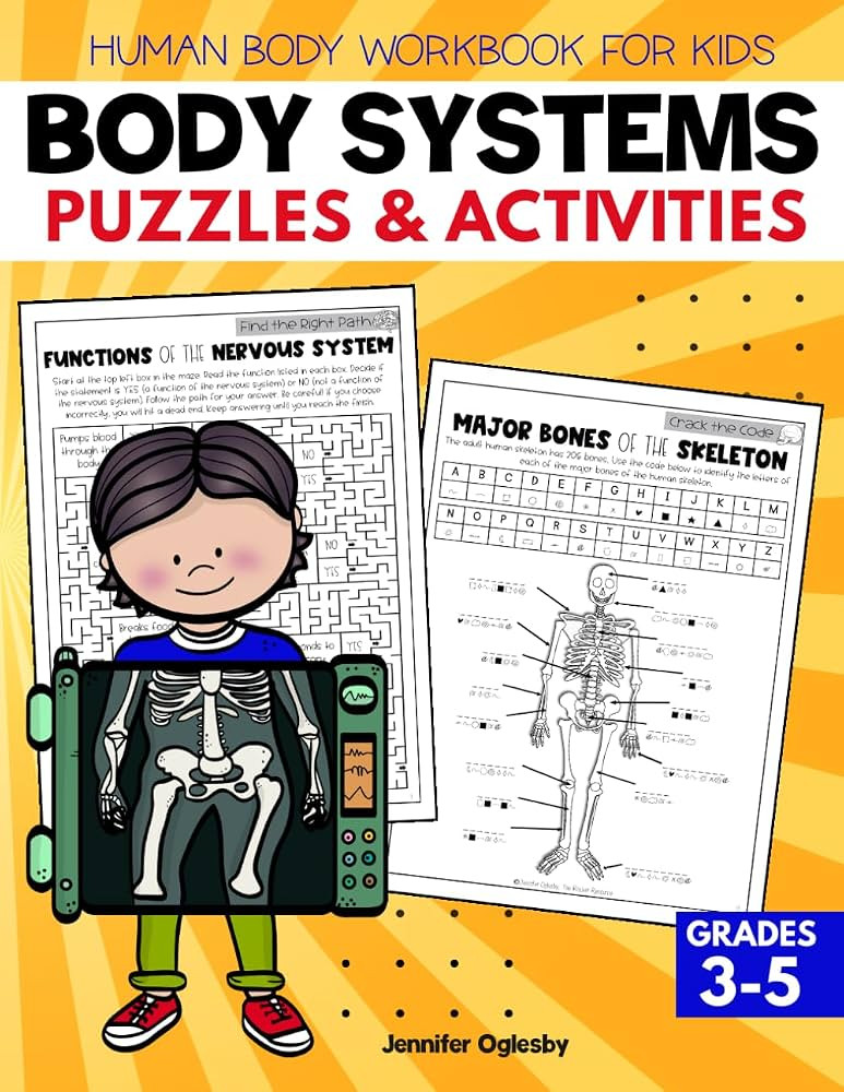 Human Body Workbook for Kids: Body Systems Puzzles and Activities (Science Workbooks for Kids) | Amazon (US)