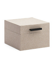 Small Bin With Wooden Handle | TJ Maxx