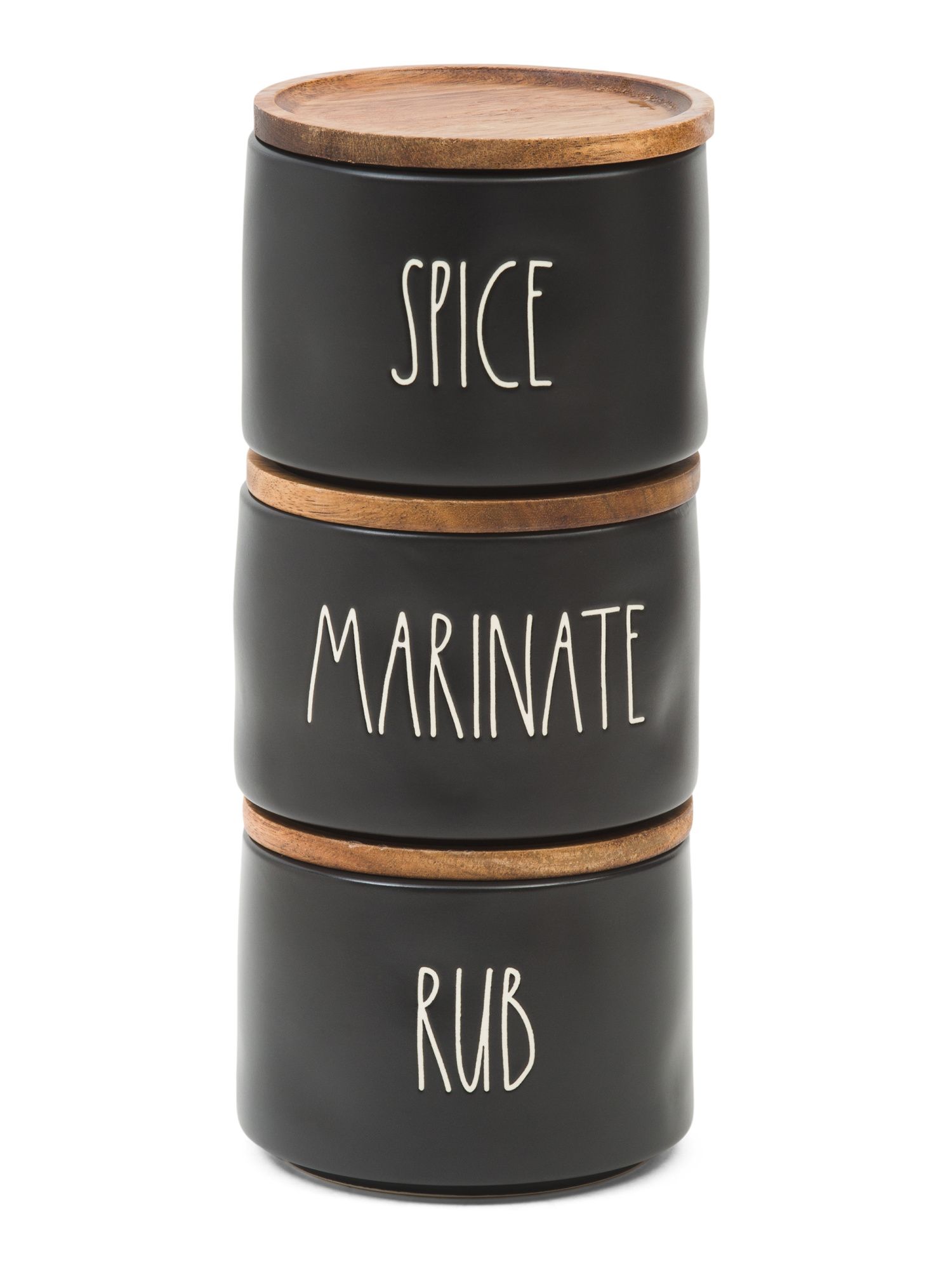 Set Of 3 Stacking Spice Jars | TJ Maxx