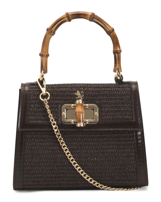 Made In Italy Top Handle Satchel | TJ Maxx