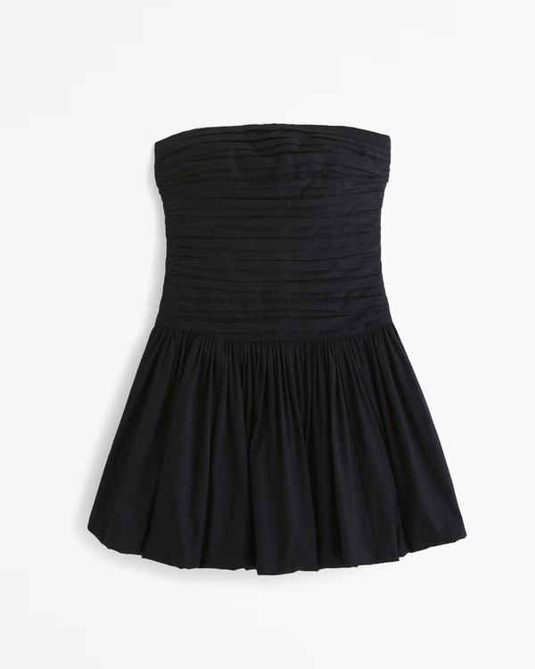 Women's The A&F Emerson Bubble Hem Mini Dress | Women's New Arrivals | Abercrombie.com | Abercrombie & Fitch (US)