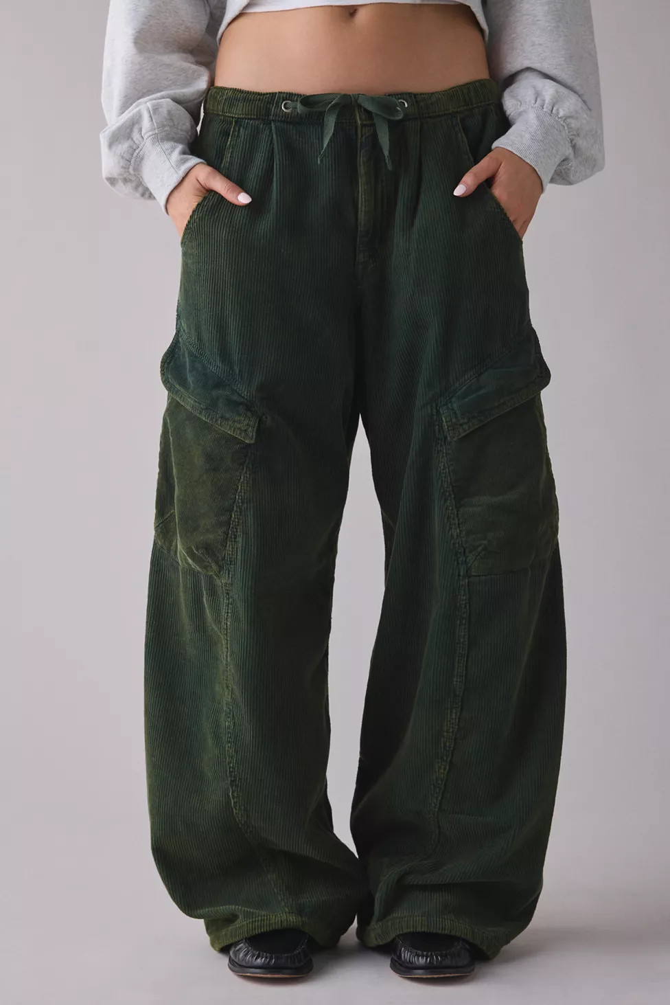 BDG Station Cocoon Corduroy Baggy Barrel Leg Cargo Pant | Urban Outfitters (US and RoW)
