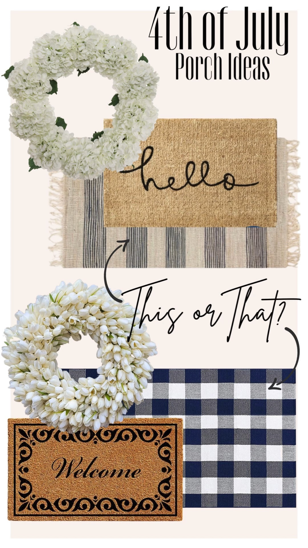 PORCH IDEAS FOR 
4th of July!

#LTKhome #LTKSeasonal #LTKunder100