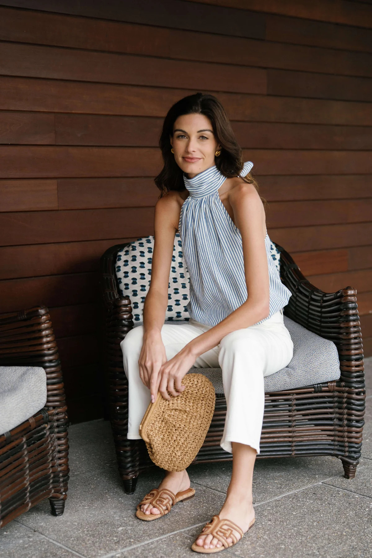 Fate Striped Halter Top | Social Threads