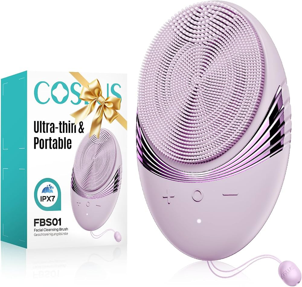COSLUS Facial Cleansing Brush Face Scrubber : Portable Silicone Waterproof Rechargeable Face Wash... | Amazon (US)