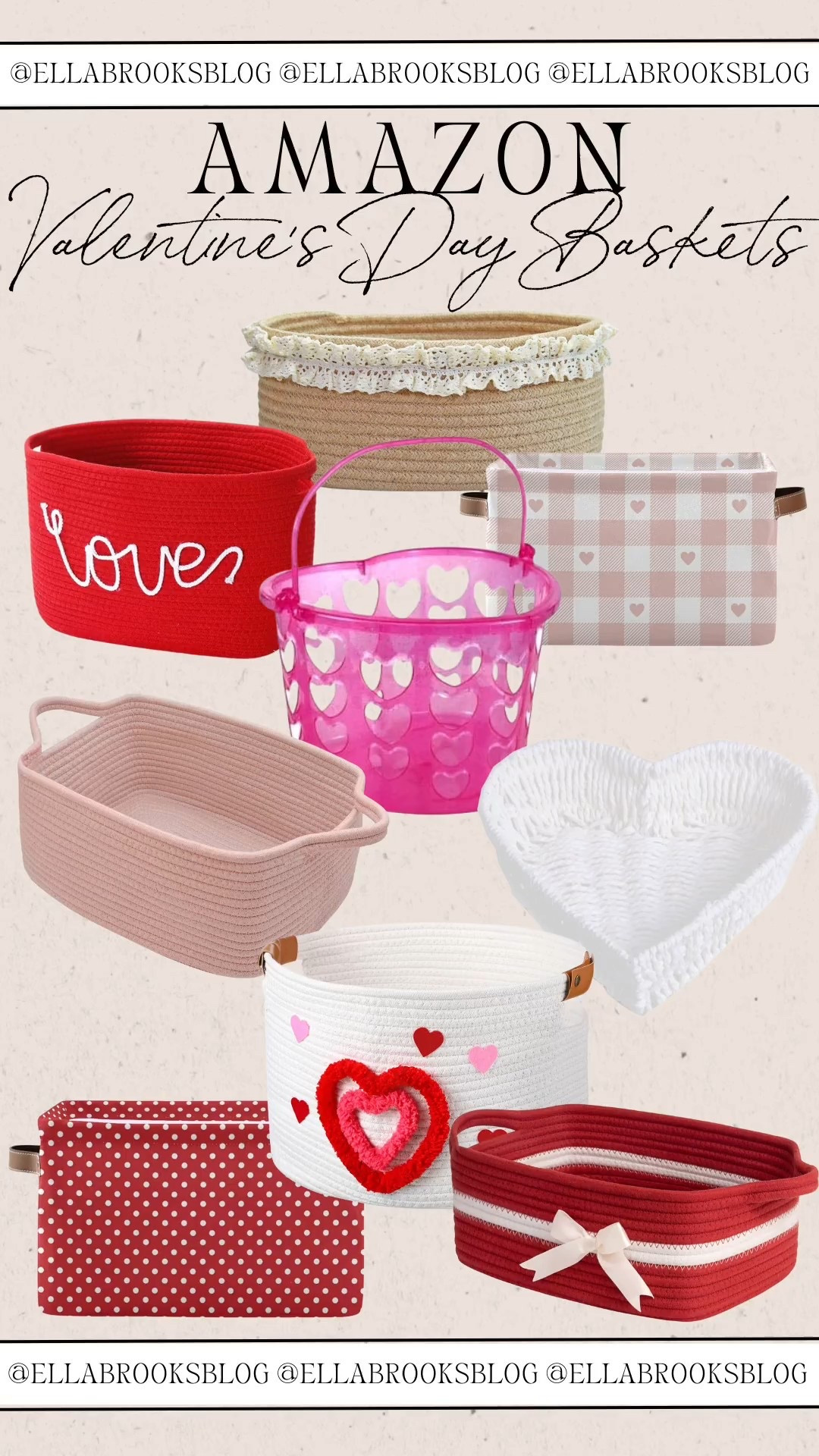 Amazon Valentine's Day baskets 💗

Gift basket, Valentine's Day gift, Galentine's day, heart basket

#LTKHome #LTKSeasonal #LTKValentine