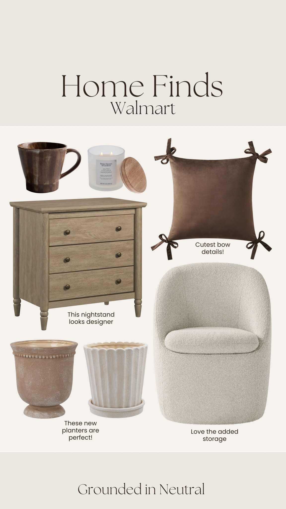 Loving these Walmart home finds! 🤎👏🏻

#LTKSaleAlert #LTKHome #LTKFindsUnder100