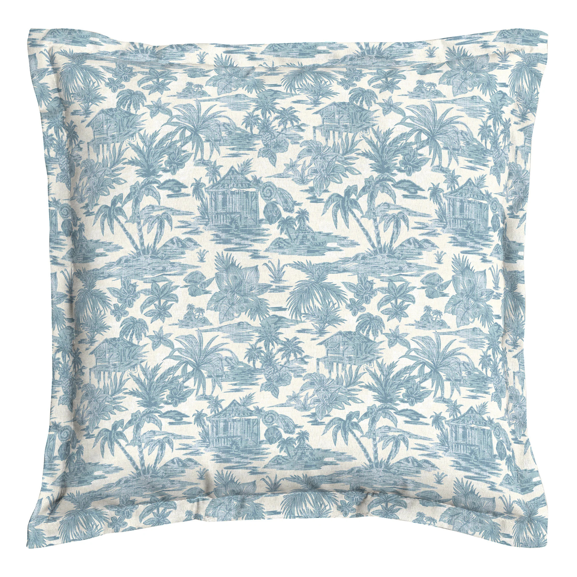 allen + roth Floral Island Time Square Throw Pillow Polyester | TR03W05B-9C8 | Lowe's