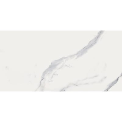 Style Selections Calacatta White 12-in x 24-in Matte Porcelain Marble Look Floor Tile Lowes.com | Lowe's