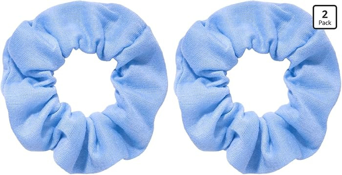 YISSION Light Blue Hair Scrunchies, Soft Elastic Hair Ties for Women and Girls, No Damage Ponytai... | Amazon (US)
