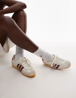 adidas Originals Japan low sneakers in white and brown | ASOS (Global)