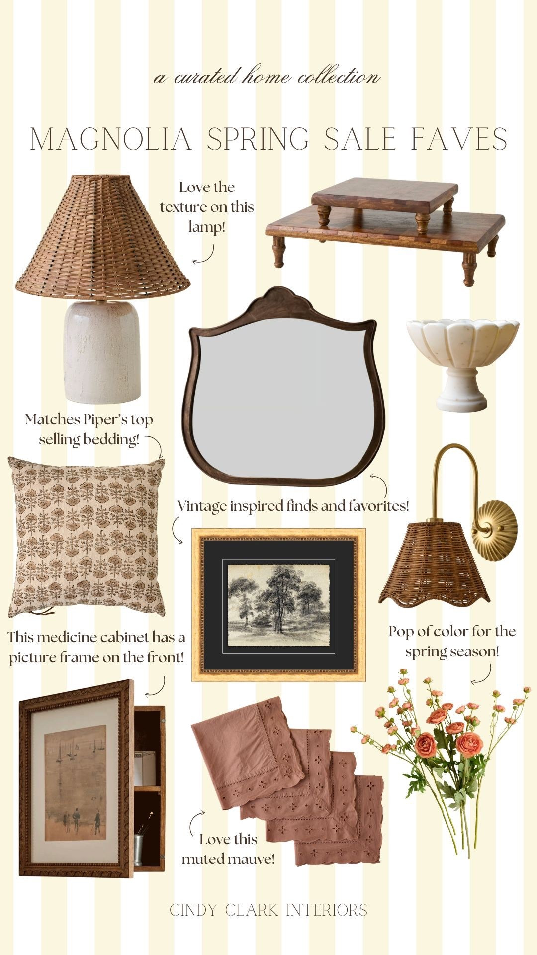 Magnolia is having a sale to celebrate spring! Save 20% off favorites across their site. I love the texture and vintage touch of these pieces. How cool is this medicine cabinet—it has a picture frame front! 

#LTKHome #LTKSaleAlert