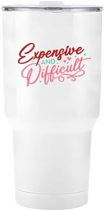 Expensive And Difficult 30oz Tumbler With Handle For School | Amazon (US)