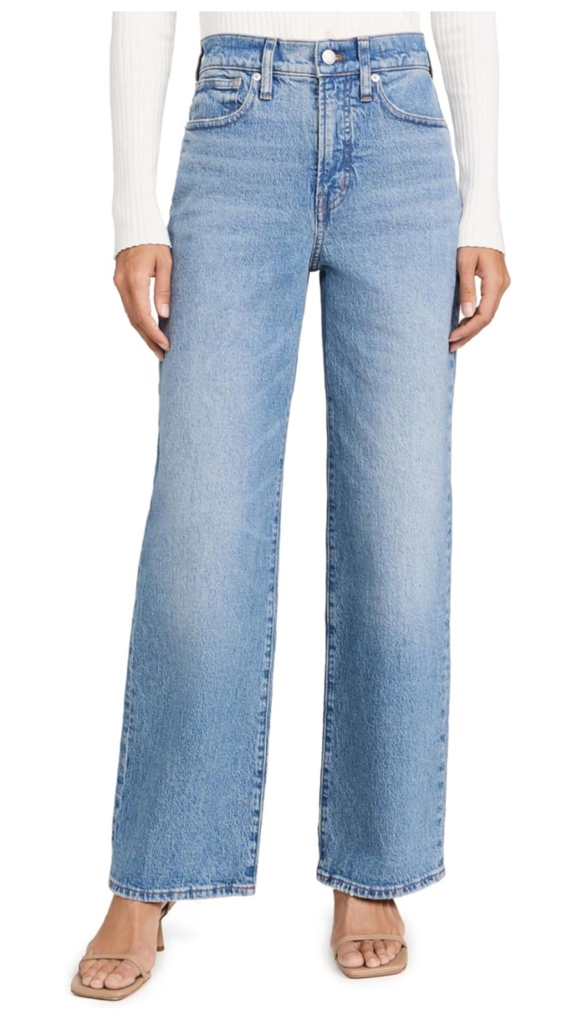 Madewell women’s wide leg jeans 