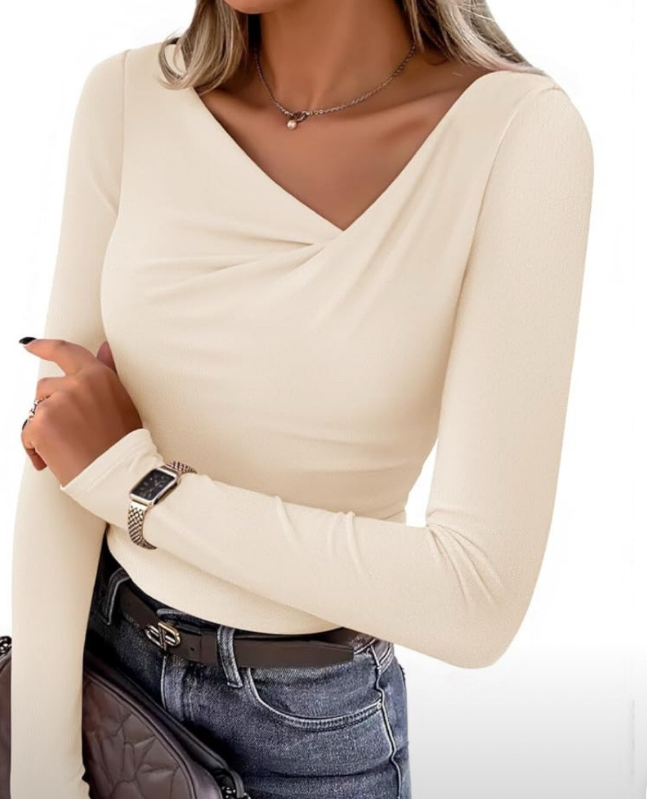 Classy blouse perfect for the office or a holiday at home #classy #holiday #officewear #amazon #amazonprime #blouse #giftspo #longsleeve 

#LTKootd #LTKCyberWeek #LTKHoliday
